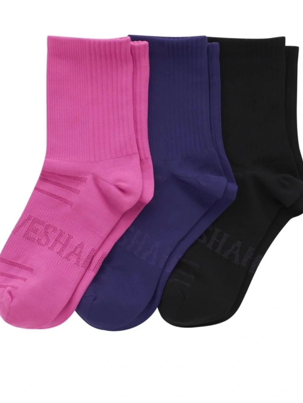 Hanes Moves Seamless Stretch women’s Mid Crew Socks - Purple